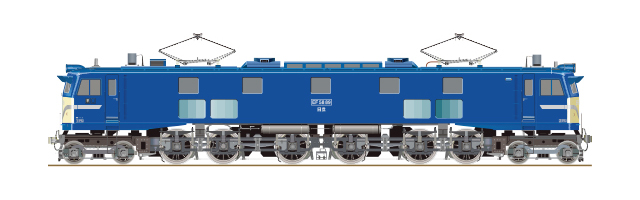 EF5889はくつる列車のイラスト